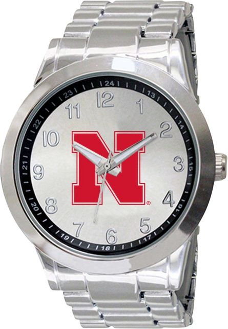 University of Nebraska - Lincoln 44mm Men's Stainless Steel Watch