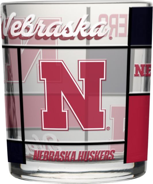 University of Nebraska - Lincoln 12oz Quilted Stained Rocks Glass