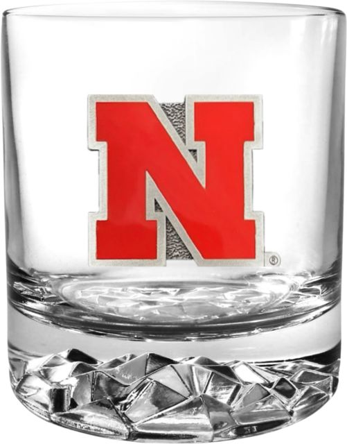 University of Nebraska - Lincoln Round Glass