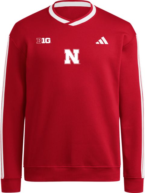 University of Nebraska - Lincoln Huskers 3 Stripe Crewneck Sweatshirt
