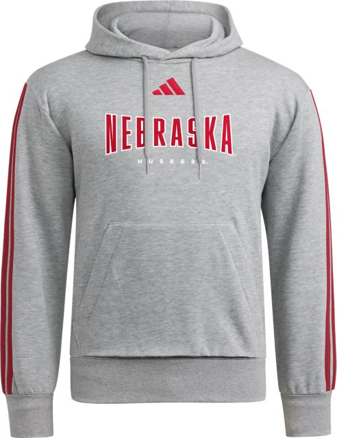 University of Nebraska - Lincoln Huskers 3 Stripe Hooded Sweatshirt