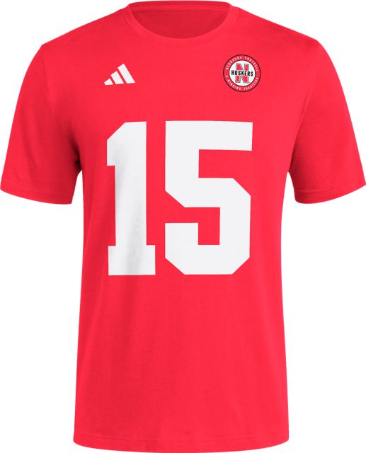 Nebraska Football adidas #15 D RAIOLA Short Sleeve T-Shirt