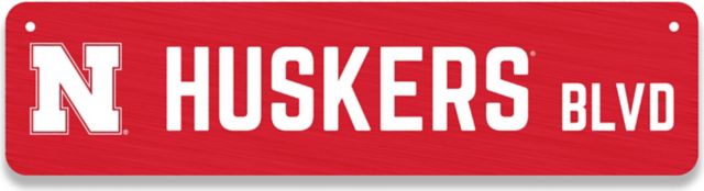 University of Nebraska - Lincoln Huskers Metal Street Sign
