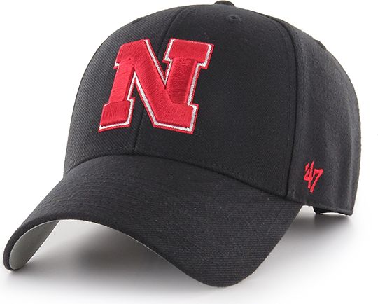 Alumni Hall Huskers  Nebraska Legacy Logo Over Dad Adjustable Hat