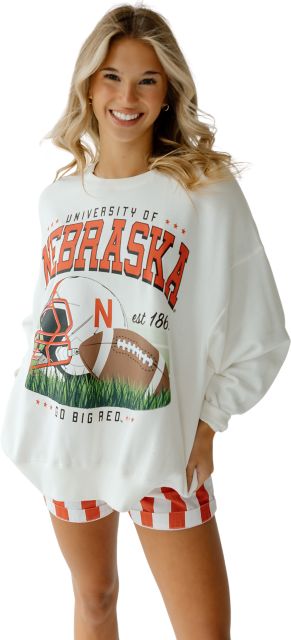 University of Nebraska - Lincoln Women's Oversized Crewneck Sweatshirt