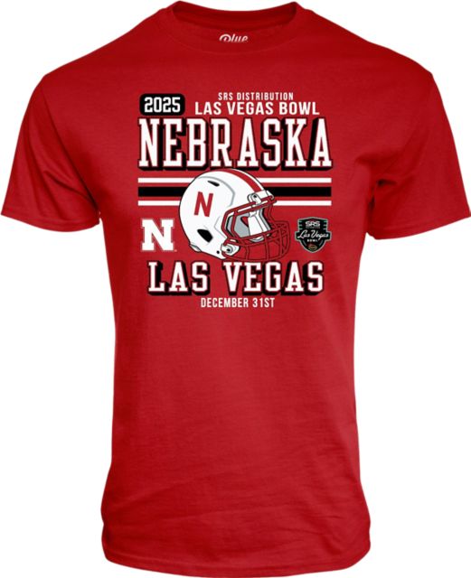 University of Nebraska - Lincoln Huskers Football 2025 Las Vegas Bowl Bound Short Sleeve T-Shirt