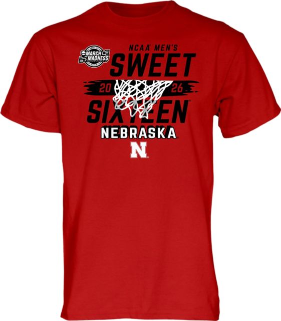 University of Nebraska - Lincoln Men's Basketball 2026 Sweet 16 Short Sleeve T-Shirt