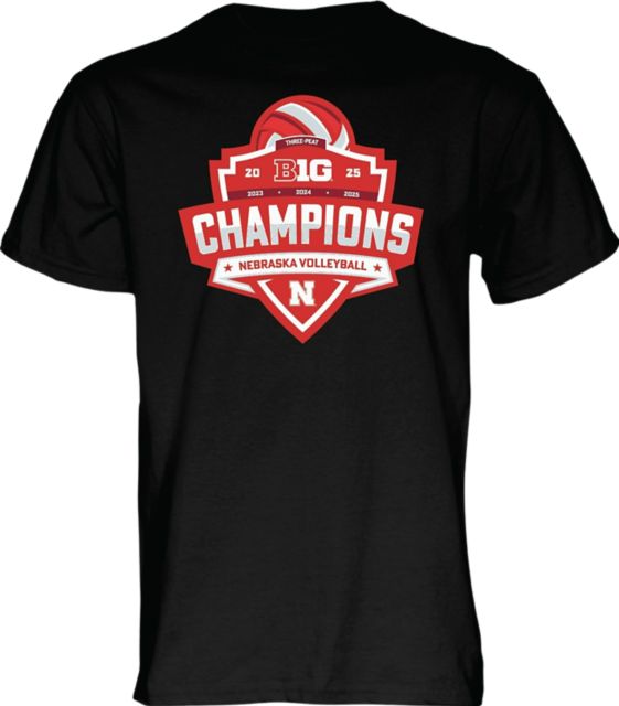 University of Nebraska - Lincoln Women's Volleyball 2025 Big 10 Regular Season Champions Short Sleeve T-Shirt