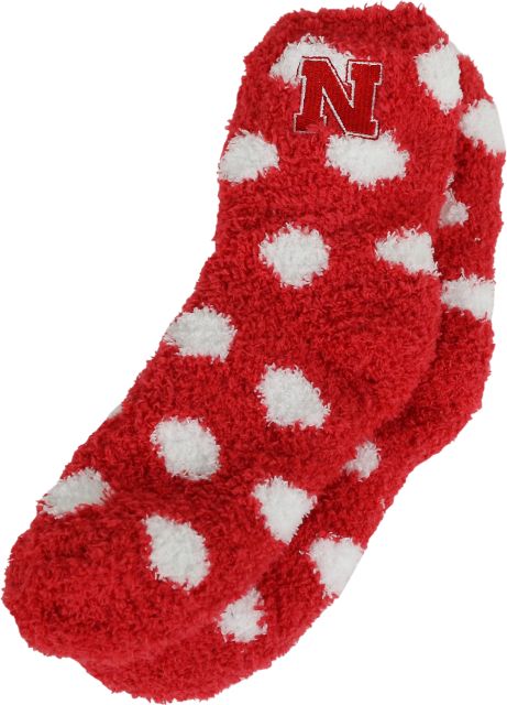 University of Nebraska - Lincoln Fuzzy Dot Socks
