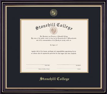 Stonehill College 8'' x 10'' Prestige Diploma Frame