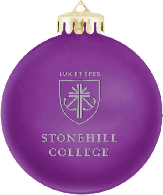 Stonehill College Shatterproof Round Ornament