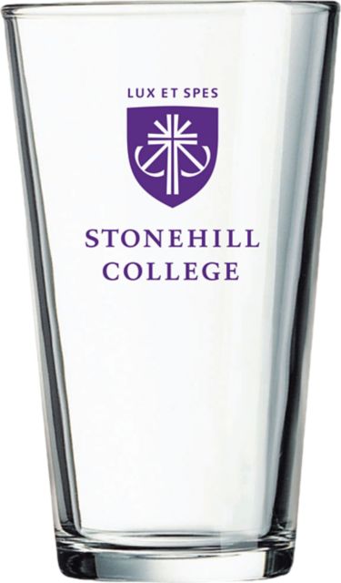 Stonehill College 16 oz. Glass