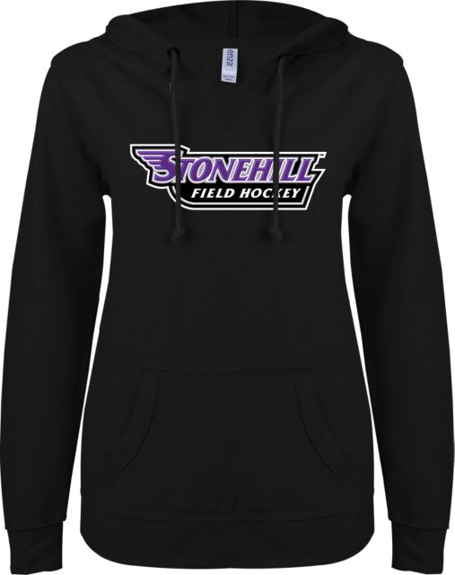 Stonehill ENZA Womens V Notch Raw Edge Fleece Hoodie Field Hockey - ONLINE ONLY