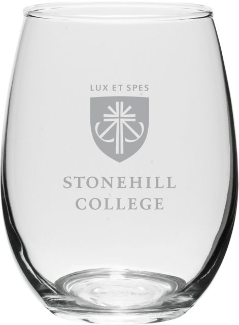 Stonehill College 15 oz. Wine Glass