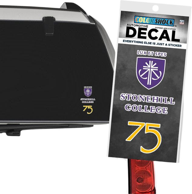 Stonehill College Anniversary Decal