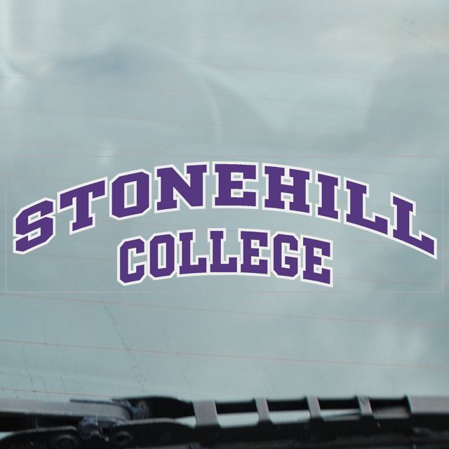 Stonehill College Cling Decal