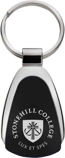 Stonehill College Teardrop Keychain