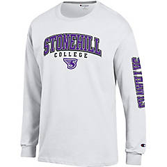 CollegeFanGear Stonehill Youth Purple Fleece Hoodie Track and Field