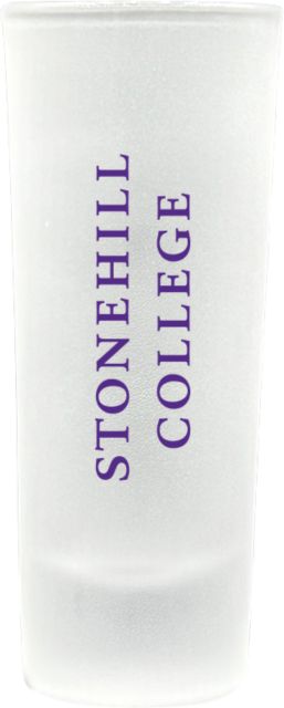 Stonehill College Frosted Collector's Glass