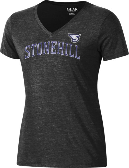 Stonehill College Women's Short Sleeve V-Neck T-Shirt