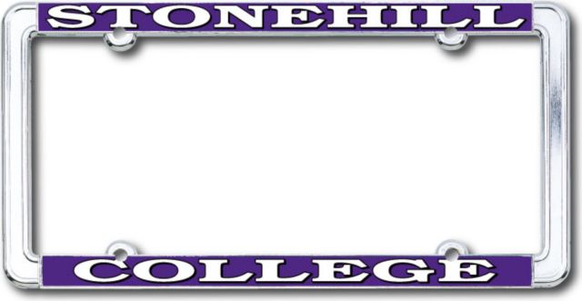 Stonehill College Thin Dome License Plate Frame