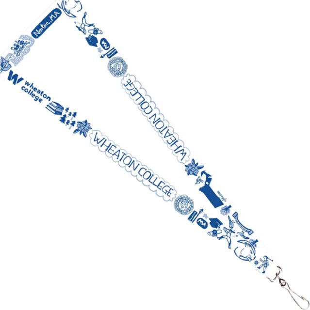 Wheaton College Julia Gash 3-4'' Satin Lanyard