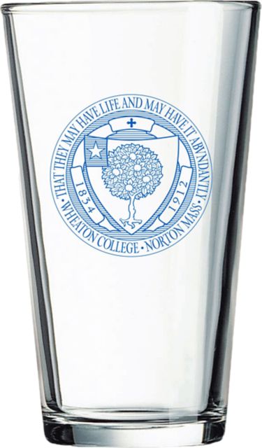 Wheaton College 16 oz. Drink Glass