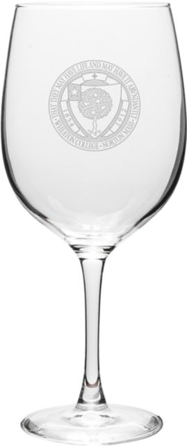 Wheaton College 19 oz. Wine Glass