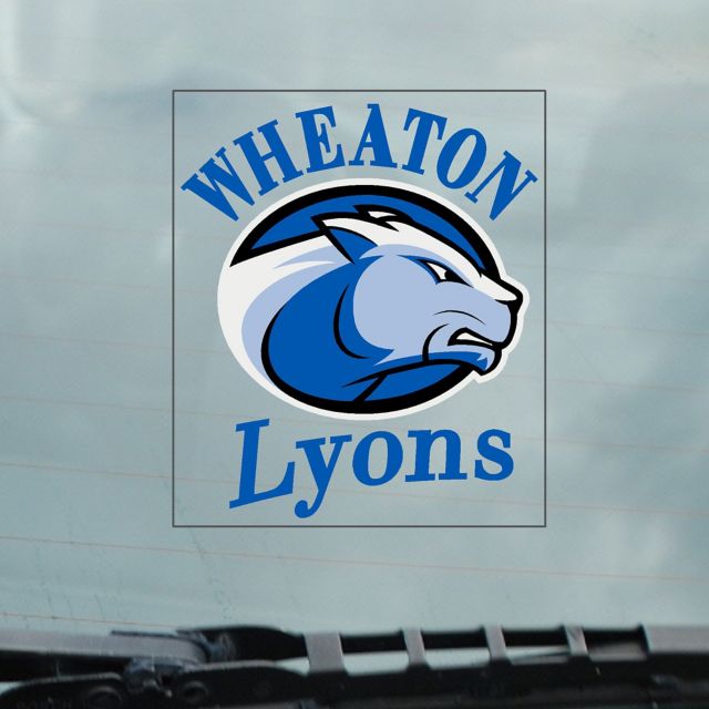 Wheaton College Lyons Cling Decal