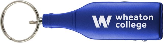 Wheaton College Wine Bottle Opener Keychain