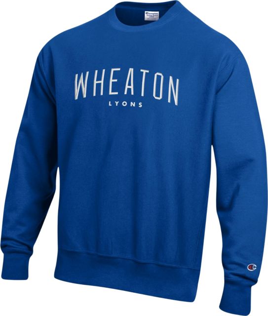 Wheaton College Lyons Reverse Weave Crewneck Sweatshirt