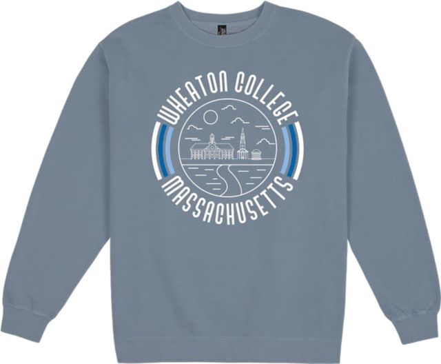 Wheaton College Pigment Dyed Fleece Crewenck - ONLINE ONLY