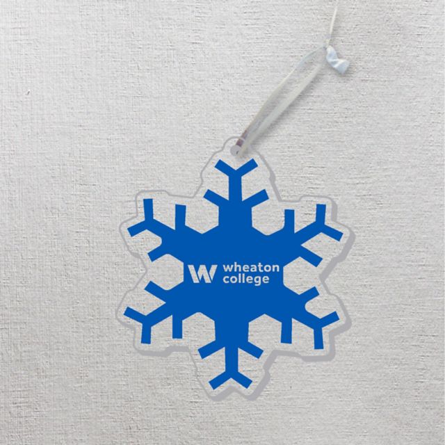 Wheaton College 3'' x 4'' Etched Plexiglass Ornament