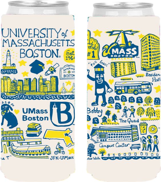 University of Massachusetts-Boston Slim Can Coozie