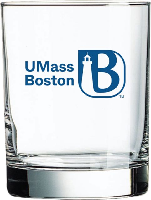 University of Massachusetts-Boston 14 oz. Old Fashioned Glass