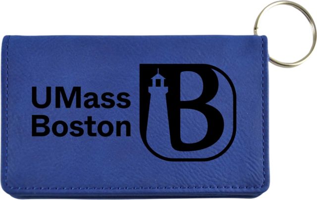 University of Massachusetts-Boston Leather ID Holder