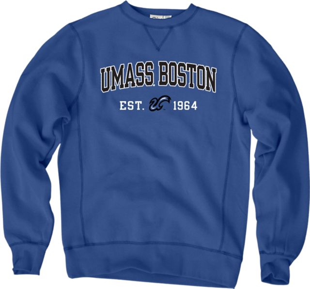 University of Massachusetts Boston Sanded Crewneck Sweatshirt