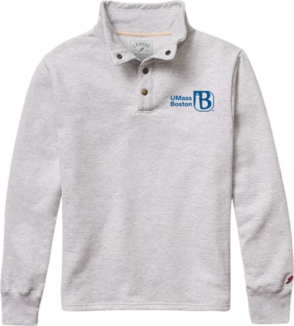 University of Massachusetts-Boston Fleece Snap Button Pullover Sweatshirt