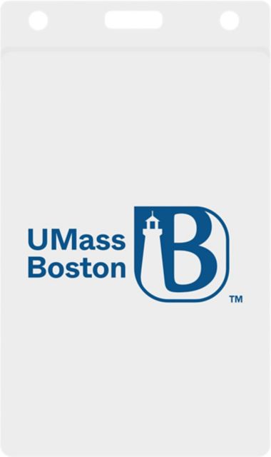 University of Massachusetts-Boston Thumb Notch Card Guard