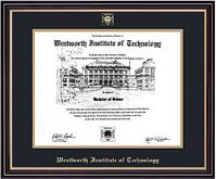 Wentworth Institute of Technology 11'' x 14'' Prestige Diploma Frame