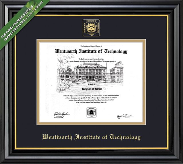 Wentworth Institute Of Technology Coronado Diploma Frame -ONLINE ONLY
