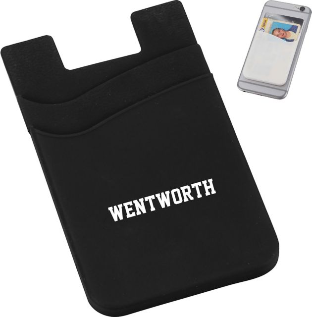 Wentworth Institute of Technology Silicone Card Wallet