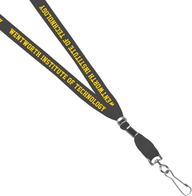 Wentworth Institute of Technology Card Clamp Lanyard