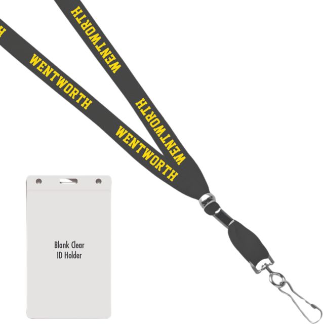 Wentworth Institute of Technology Card Dispenser Lanyard
