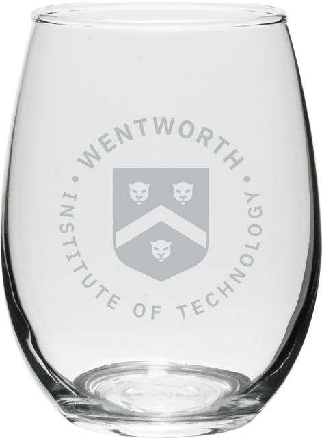 Wentworth Institute of Technology 15 oz. Wine Glass