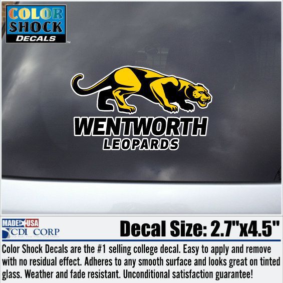 Wentworth Institute of Technology Leopards Decal