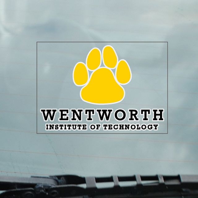 Wentworth Institute of Technology Leopards Cling Decal