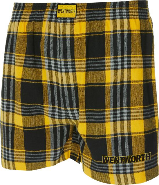 Wentworth Institute of Technology Flannel Boxers