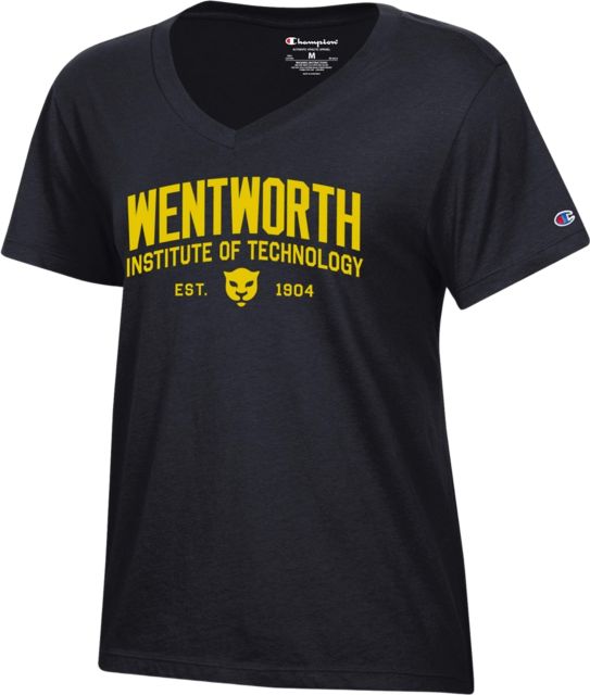 Wentworth Institute of Technology Women's V-Neck Short Sleeve T-Shirt