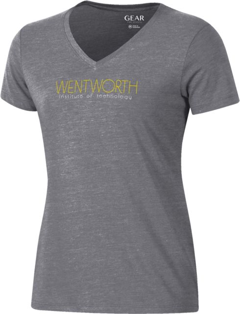 Wentworth Institute of Technology Women's V-Neck Short Sleeve T-Shirt